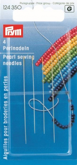 124350 - Pearl Sewing Needles HT 10/12 0.45x55/0.40x50mm sil/gold col
