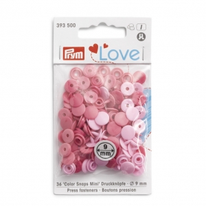 393500 - Prym Love Color Snaps fasteners Mini pale pink