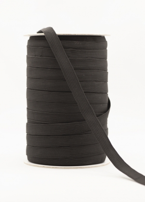 e16c-black - black elastic, 16 cord