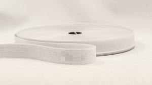 e19mm-white - white loom elastic 19mm