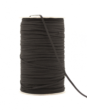 e4c-black - black elastic, 4 cord