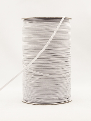 e4c-white - white elastic, 4 cord