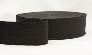 e50mm-black - black loom elastic 50mm