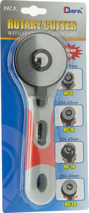 Dafa RC-26 - RC-26 Dafa 60mm Rotary Cutter with Cushion Grip Handle x1