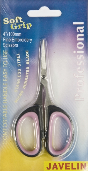 SN9 - SN9 Javelin Soft Grip 4" Fine Embroidery Scissors
