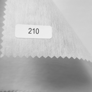 210w - Standard finish, light weight sew in interfacing, White, 90cm wide x 25m