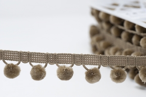 1862 pompom-stone - 28mm ball fringe