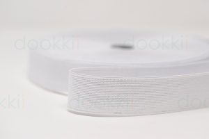 e32-white-32mm wide white elastic