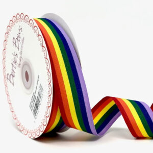 btb515-25-np, 25mm rainbow ribbon