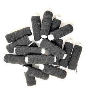 shir100-black - black shirring elastic - bulk pack 100