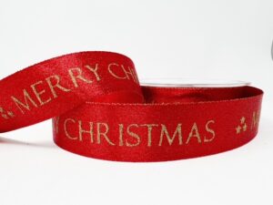 btb235-25 - 25mm Christmas ribbon, 20m