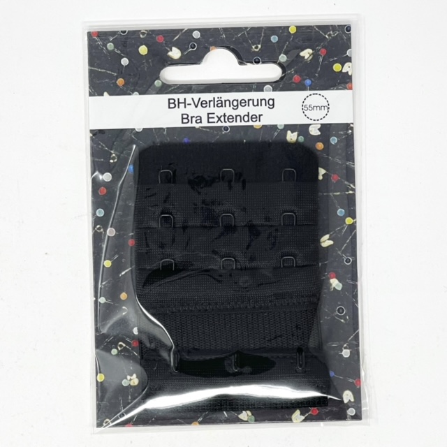 JBHV5533-SW - 55mm bra extender - black