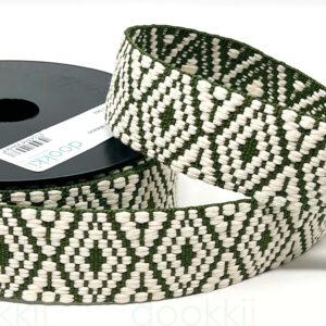 dw1970-363 BULK ROLL, moss/natural, webbing 38mm