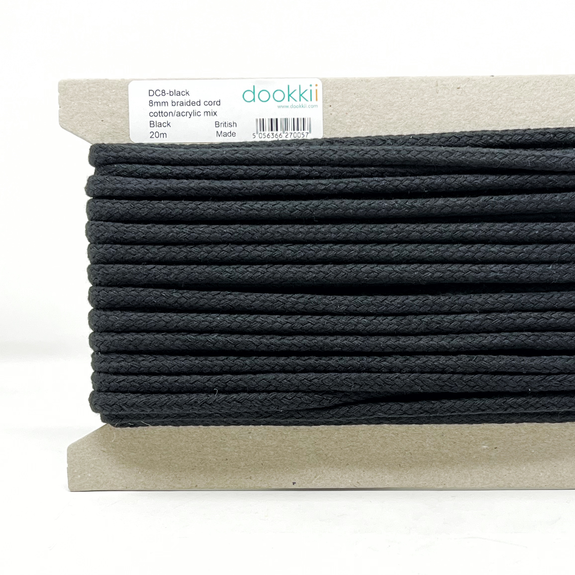 DC8-black, 8mm soft cord - Image 3