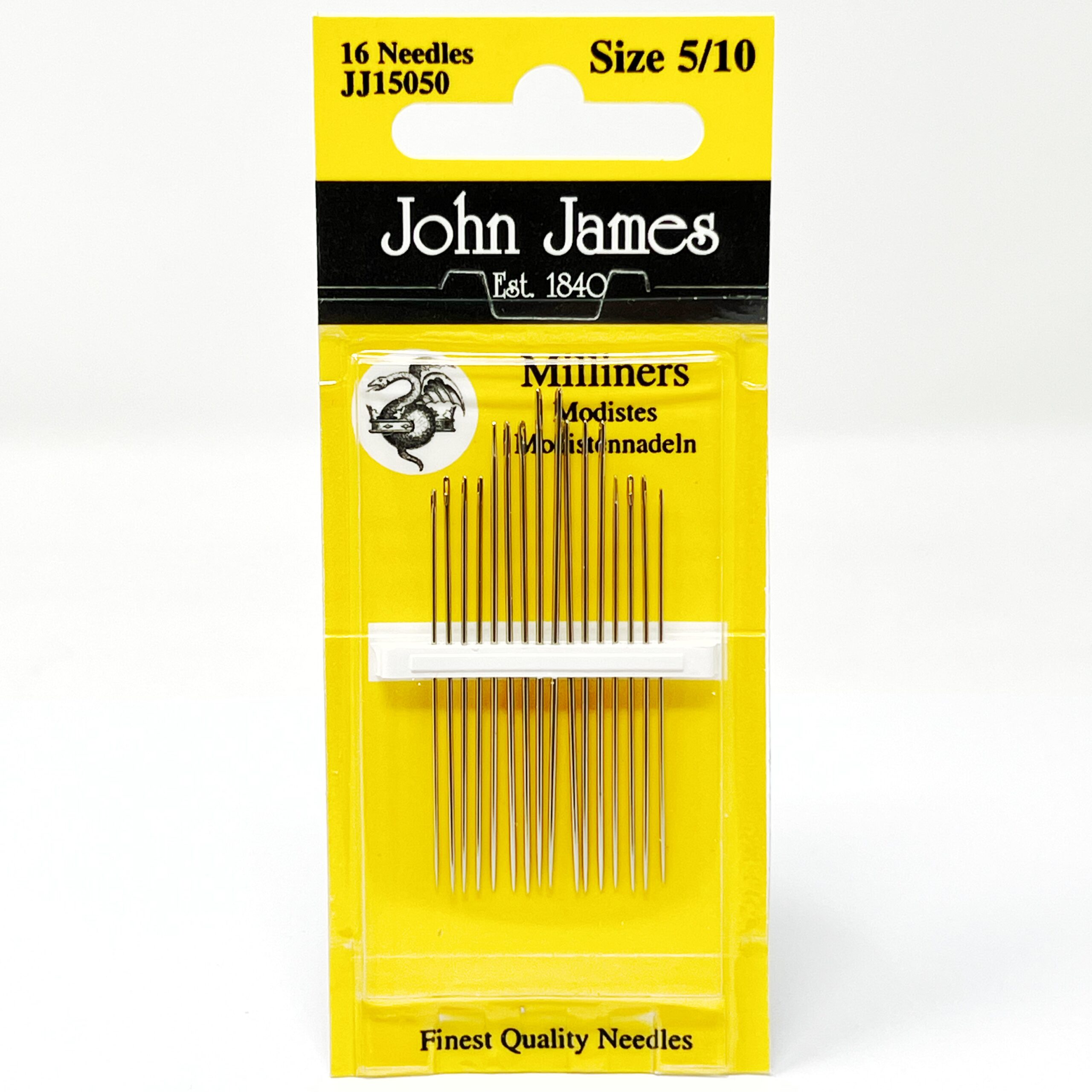 JJ15050e John James sharps needles size 5/10