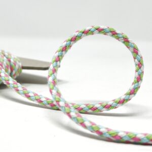DC4-28-pastel multi - 4mm diameter cord, cotton acrylic mix