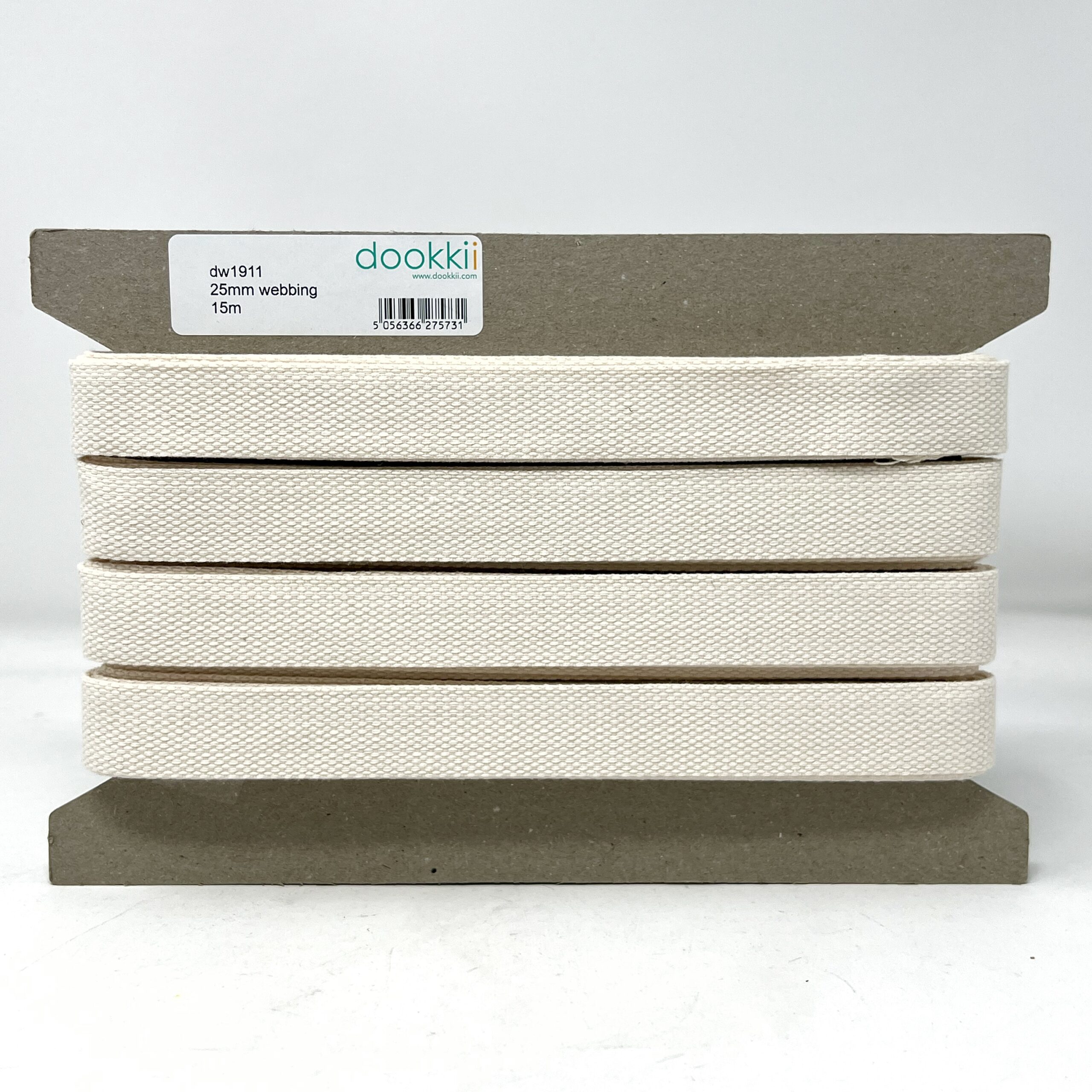 dw1911-25-3 natural, 25mm cotton mix webbing - Image 3