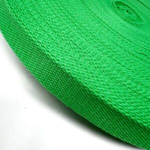 dw1911-25-82-BR emerald, Bulk Roll - 25mm cotton mix webbing
