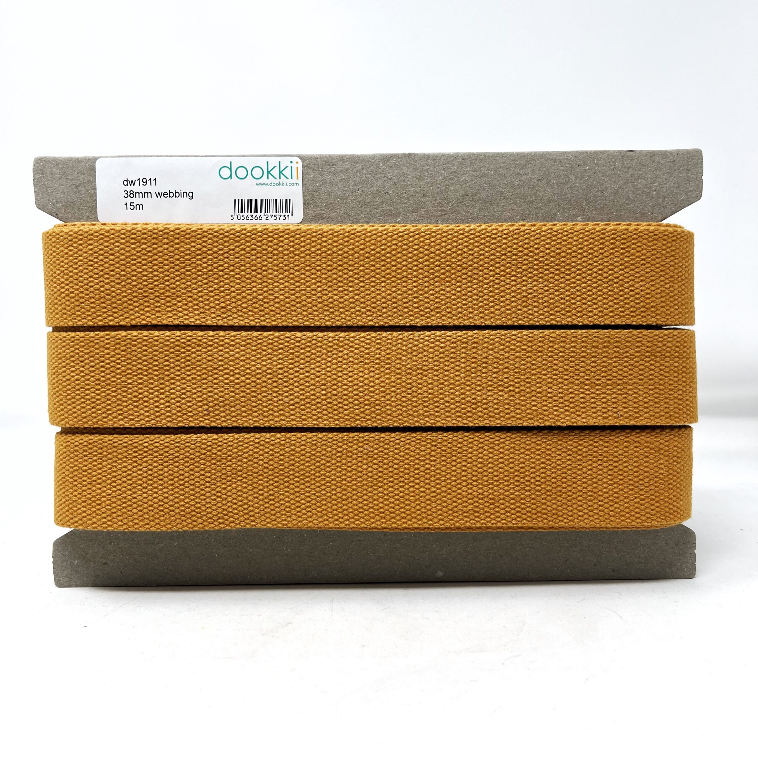 dw1911-38-42 ochre, 38mm cotton mix webbing - Image 3