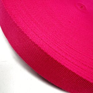 dw1911-38-7-BR fuchsia, Bulk Roll - 38mm cotton mix webbing