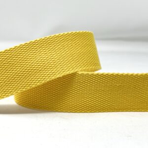 dw1911-38-80 yellow, 38mm cotton mix webbing