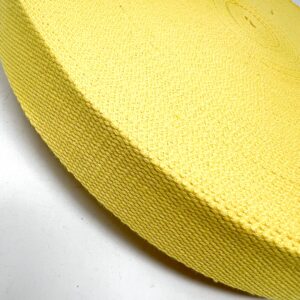 dw1911-38-80-BR yellow, Bulk Roll - 38mm cotton mix webbing