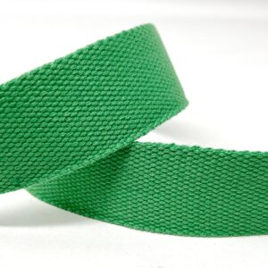 dw1911-38-82 emerald, 38mm cotton mix webbing