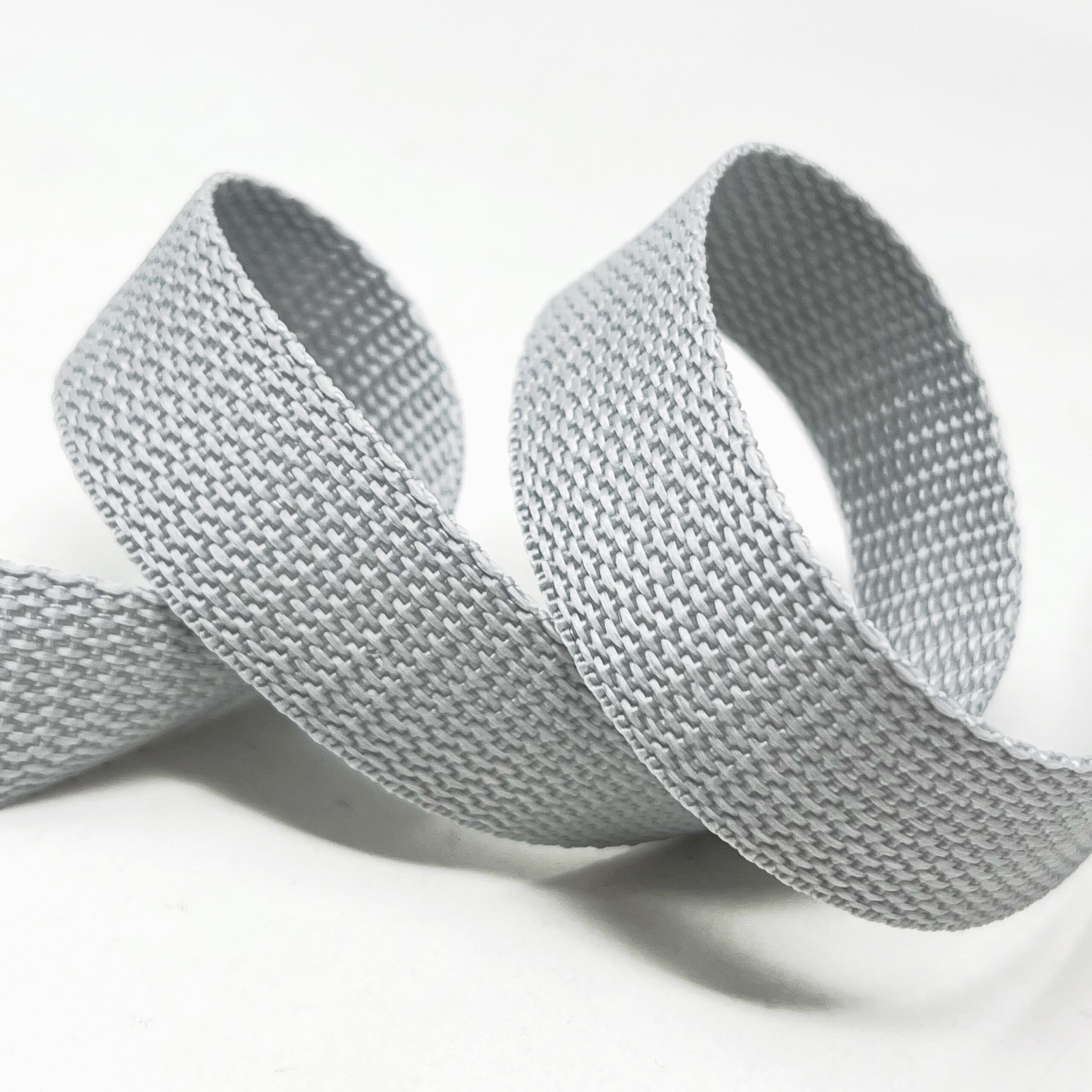 dw25-silver-25mm polypropylene webbing