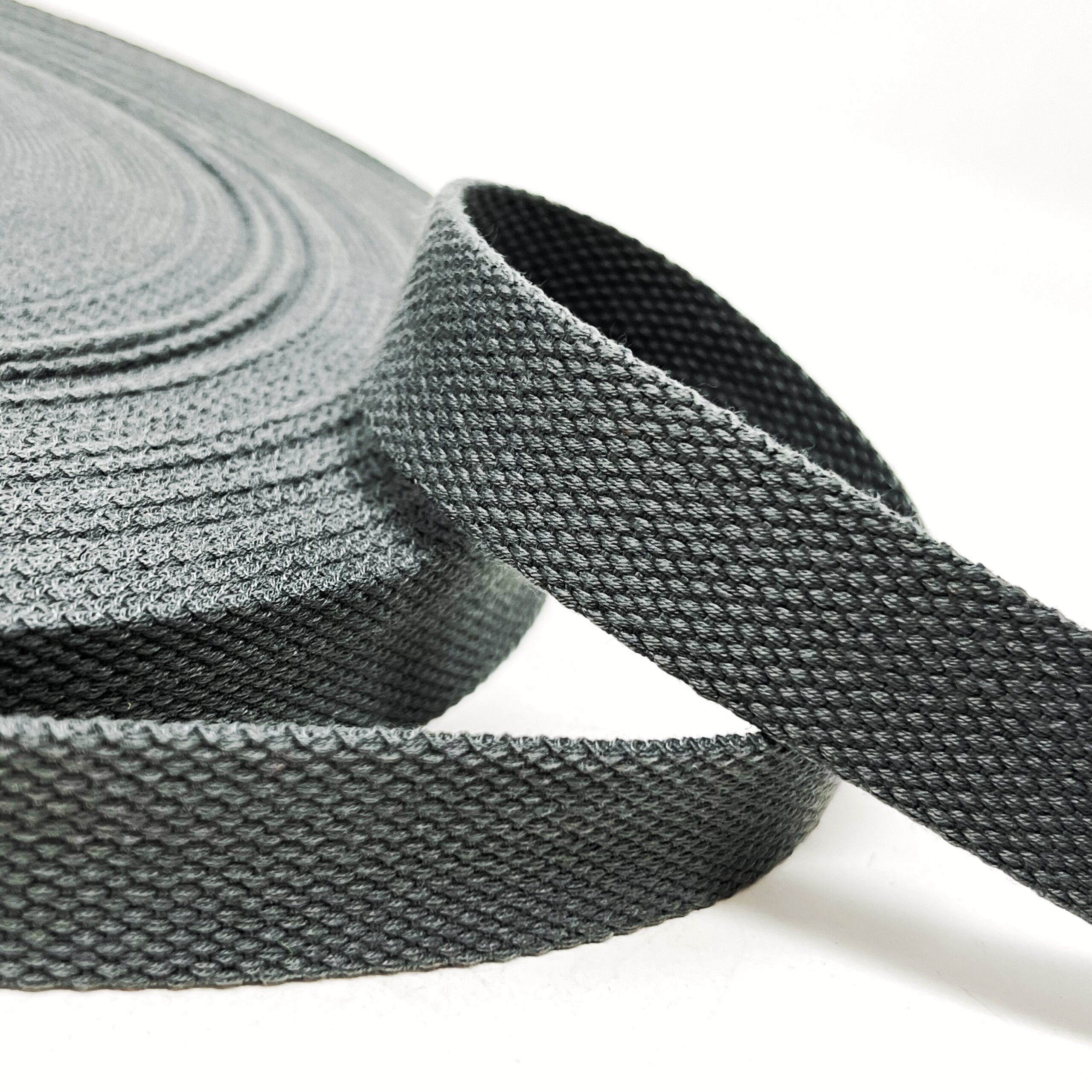 dw1911-25-92-BR slate, Bulk Roll - 25mm cotton mix webbing - Image 2