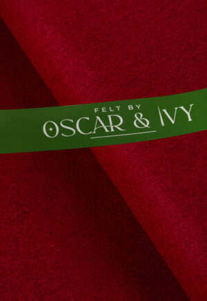 Felt by the metre 36"/ 90cm wide, 30% wool, 70% viscose - colour M3 Marl Red