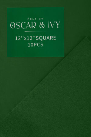 Felt squares 12"/ 30cm, 30% wool, 70% viscose - colour 6 Apple