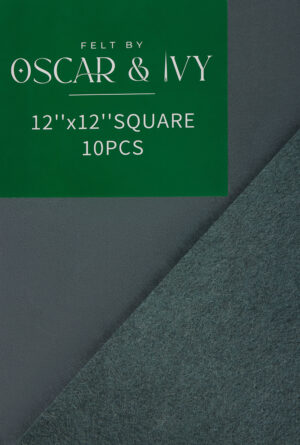 Felt squares 12"/ 30cm, 30% wool, 70% viscose - colour M4 Marl Jade