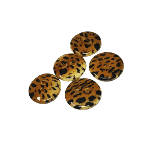 B20LE - 15mm leopard design buttons