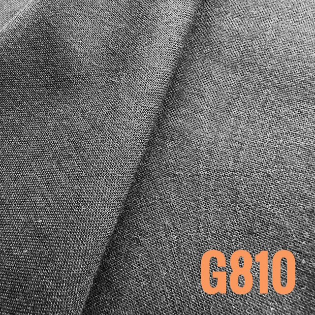G810b - 100% cotton, woven, light weight iron on interfacing. Black, 90cm wide x 20m