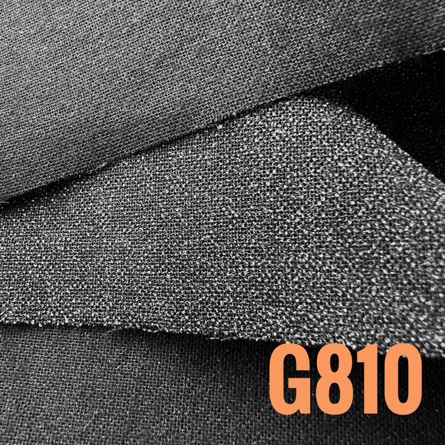G810b - 100% cotton, woven, light weight iron on interfacing. Black, 90cm wide x 20m - Image 2