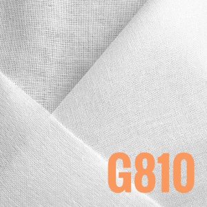 G810w - 100% cotton, woven, light weight iron on interfacing. White, 90cm wide x 20m