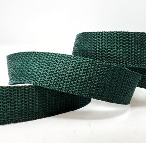 dw25-bottle green 25mm polypropylene webbing