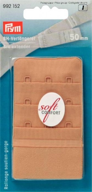 992152 - Bra extender 50 mm 3 x 3 hooks flesh